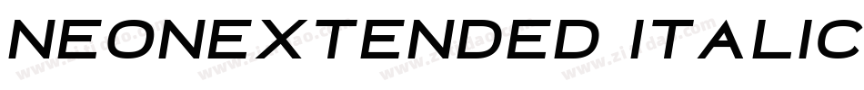 NeonExtended Italic字体转换